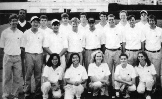 The Princeton men’s and women’s golf program in 1991-92, the first year of varsity play for the Tiger women.