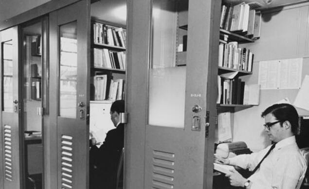 Firestone carrels, circa 1948.