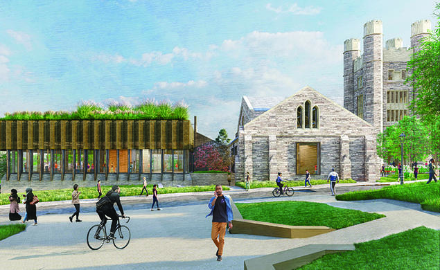 Architectural rendering of The Class of 1986 Fitness and Wellness Center