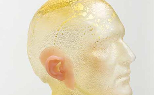 Photo of Martha Friedman’s “Bust 4, from Mummy Wheat”