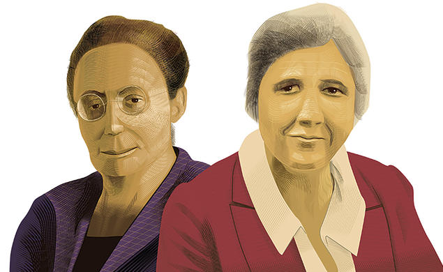 Emmy Noether and Anna Pell Wheeler
