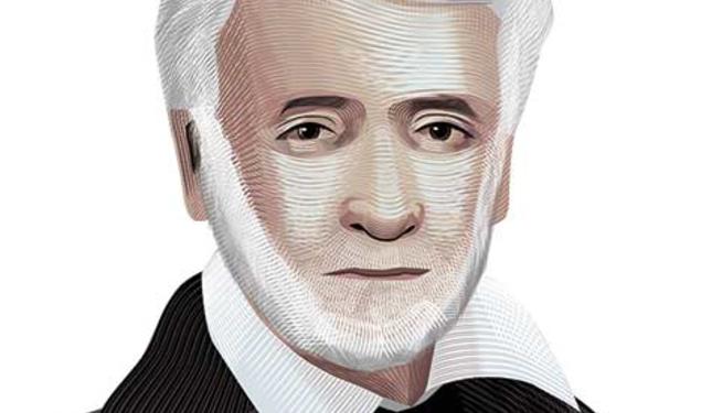 This is a headshot illustration of George Strawbridge 1802.