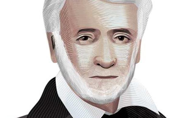 This is a headshot illustration of George Strawbridge 1802.