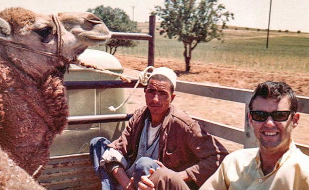 Randolph Hobler ’68 hitchhiking in Libya