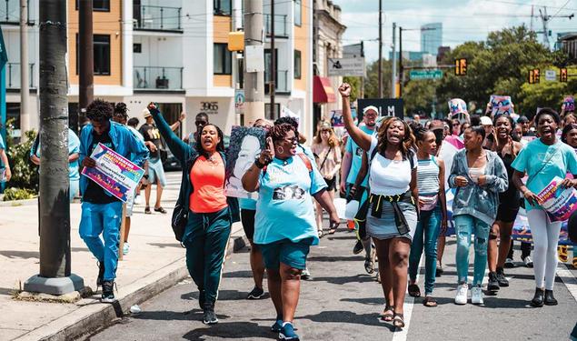 Members of New Voices for Reproductive Justice