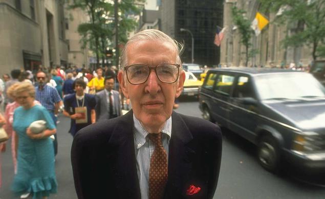 William H. “Holly” Whyte ’39 on Fifth Avenue in 1989.