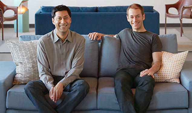 Kunal Sarkar ’00, left, and Mike Scanlon ’01 founded the games website Lumosity.