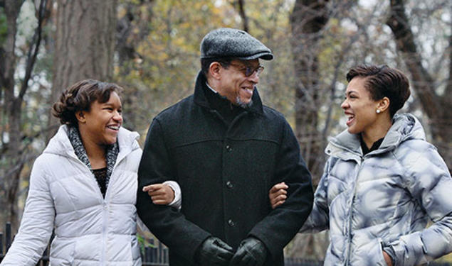 Obery M. Hendricks Jr. *95 with his granddaughters Mariam, left, and Diata.