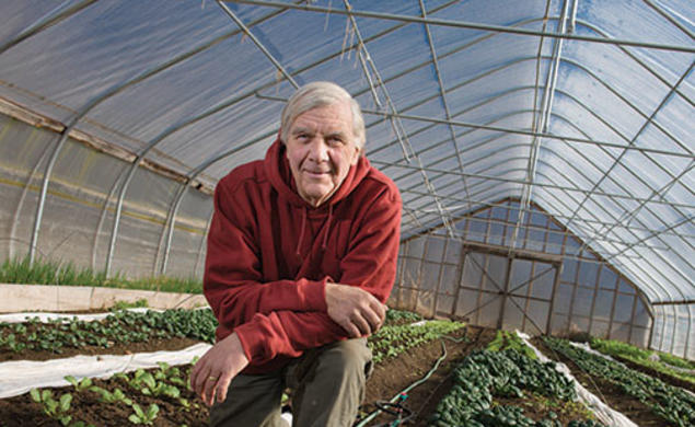 Larry Pletcher ’68 grows vegetables and raises livestock in Warner, N.H.