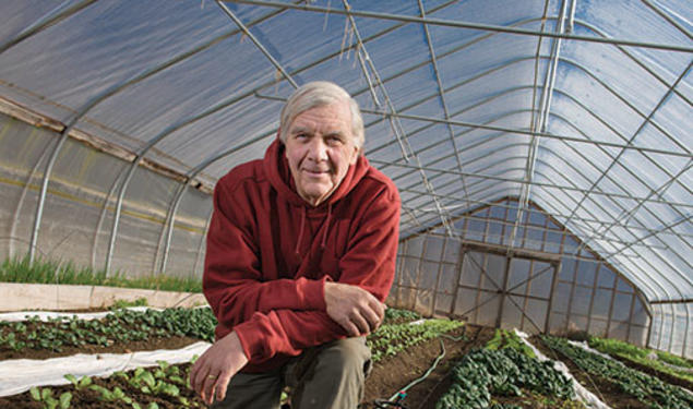 Larry Pletcher ’68 grows vegetables and raises livestock in Warner, N.H.