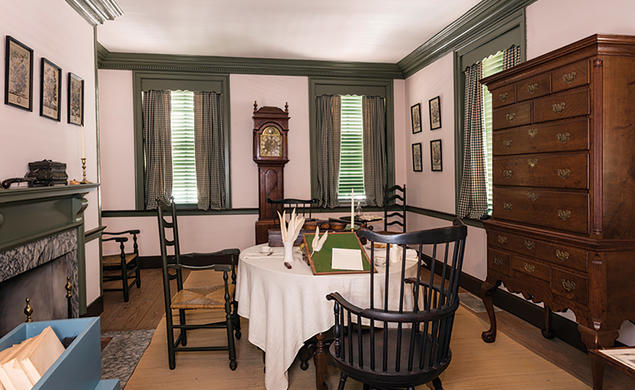 Thomas Jefferson drafted the Declaration of Independence at this site in June 1776. Robert Hemmings was enslaved by Jefferson during this time.