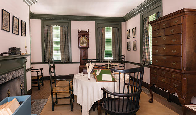 Thomas Jefferson drafted the Declaration of Independence at this site in June 1776. Robert Hemmings was enslaved by Jefferson during this time.