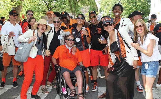 From left, front: June Wu ’92, Josh Rudolph ’92, Emily Moqtaderi ’92, Leon Newsome ’92, Jeff Zerba, Linda Jeo Zerba ’92, Craig Powell ’92, Irma Martinez ’92, Nicola Springer ’92, and Jen Roos ’92