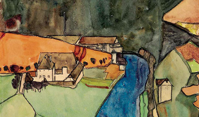 Egon Schiele’s Town on the Blue River