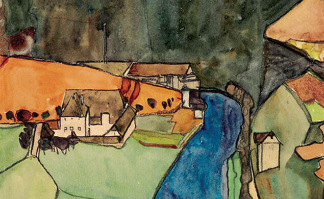 Egon Schiele’s Town on the Blue River
