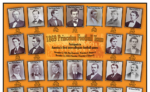 David Nathan ’90 located photos of 24 known players from the 1869 games.
