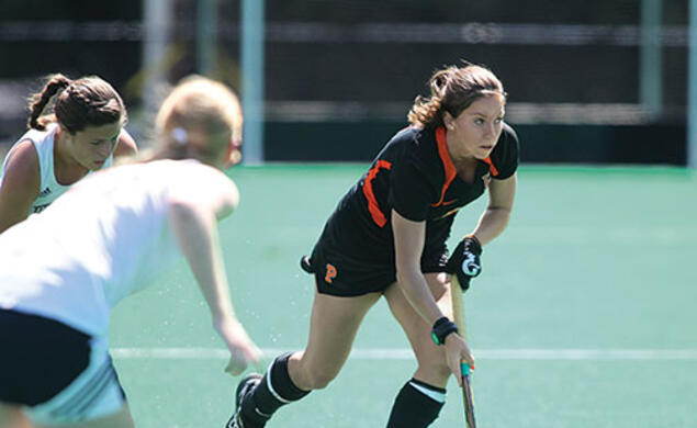 Sydney Kirby ’15 is one of two starters remaining from Princeton’s 2012 national- championship team.