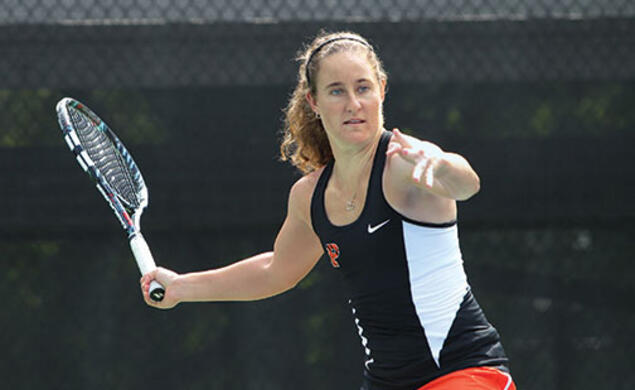 Lindsay Graff ’15 played in Princeton’s top singles spot for the last three seasons.