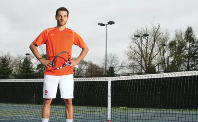 On arriving at Princeton, Matija Pecotic '13 hoped to work his way into the tennis team's lineup. He now is one of the top players in the country.