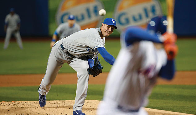 Chris Young ’02 started game four of the World Series in New York.