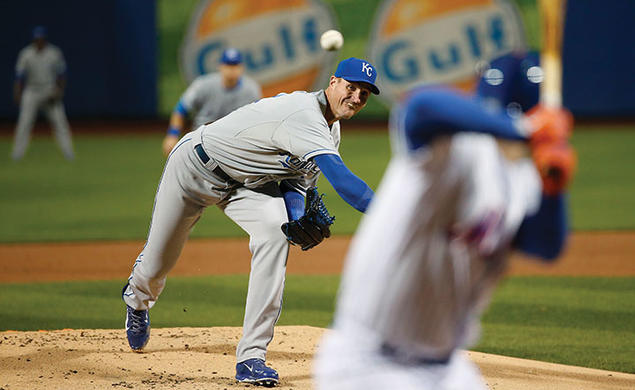 Chris Young ’02 started game four of the World Series in New York.