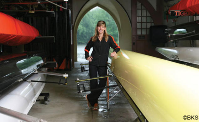 Lori Dauphiny, the head coach of women’s open crew for the last 17 years, has the most wins of any rowing coach in Princeton history.