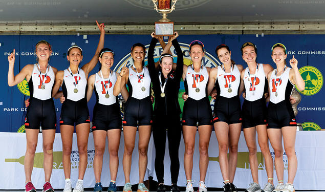 The Princeton women’s lightweight varsity eight