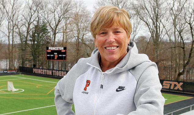 This is a photo of Chris Sailer in front of the Princeton field.