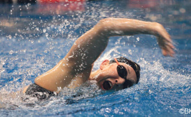 Megan Waters ’11 is one of the Princeton swimmers training for the Olympic trials.