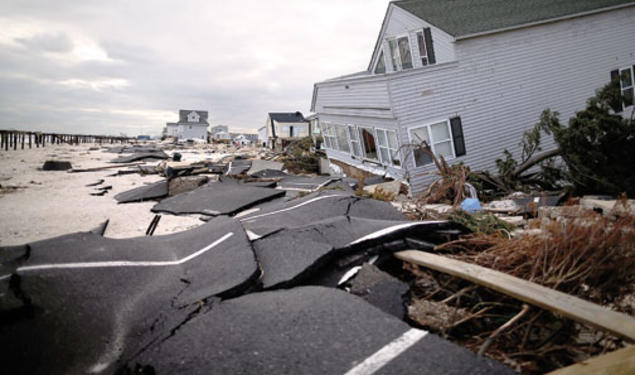 Ortley Beach, N.J., was a scene of devastation a month after Hurricane Sandy struck.