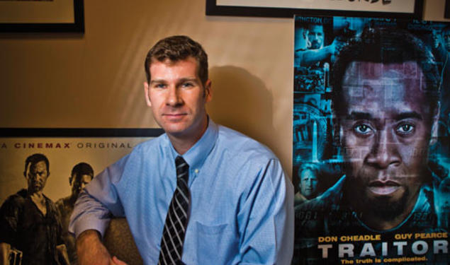 Peter W. Singer ’97 in his office at the Brookings Institution in Washington, D.C.