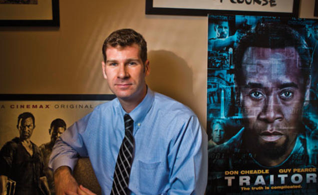 Peter W. Singer ’97 in his office at the Brookings Institution in Washington, D.C.