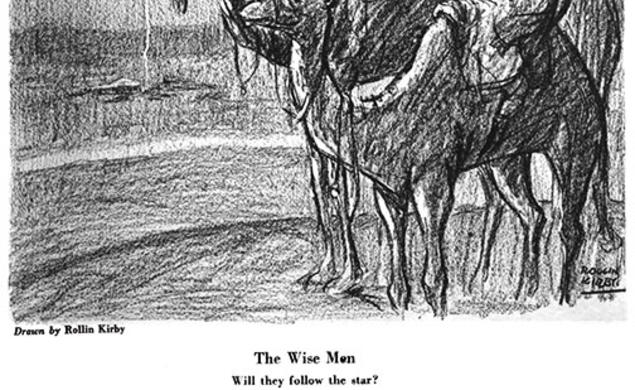 This cartoon by Rollin Kirby appeared in the Christmas 1921 issue of Life.