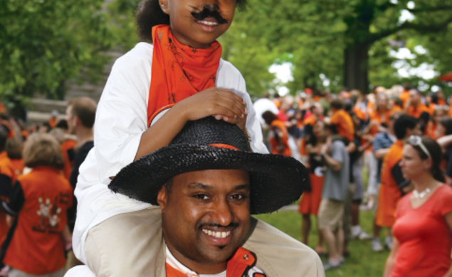 Perry LeBlanc '88 and daughter Peri. More images below.