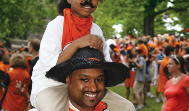 Perry LeBlanc '88 and daughter Peri. More images below.