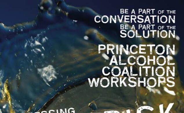 One of three posters promoting last winter's campus-wide workshops on high-risk drinking.