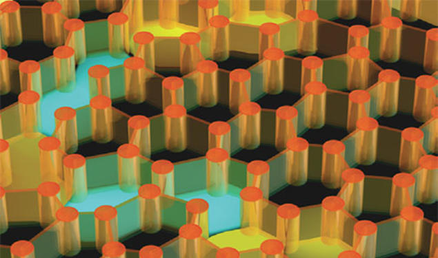 A team led by Princeton’s Paul Steinhardt and Salvatore Torquato has developed innovative structures known as hyperuniform disordered solids (shown in this model), which could lead to speedier computers and other technologies based on the manipulation o