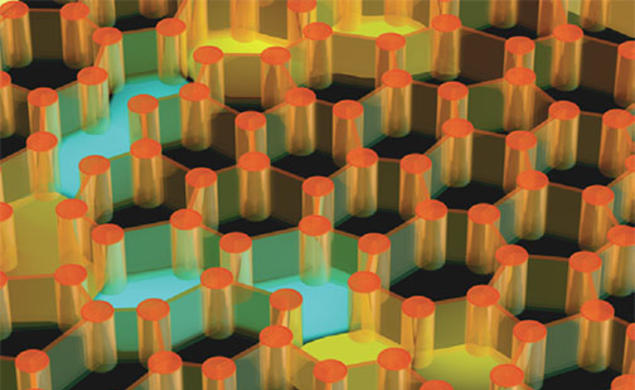 A team led by Princeton’s Paul Steinhardt and Salvatore Torquato has developed innovative structures known as hyperuniform disordered solids (shown in this model), which could lead to speedier computers and other technologies based on the manipulation o
