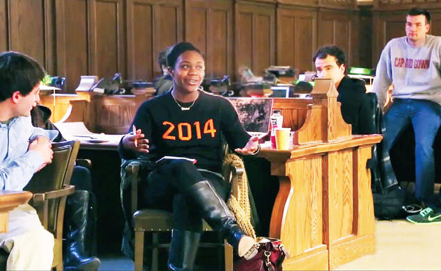 Senior thesis workshops are sources of “structure, solidarity, caffeine, pizza, and chocolate.”