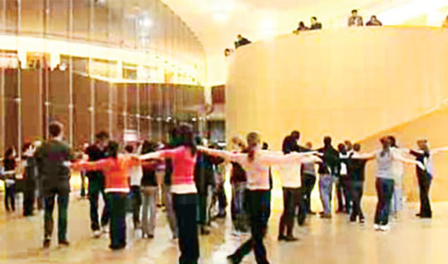 Engineering’s interdisciplinary ties are growing. Here, students perform in “Flock Logic,” a dance concert inspired by research on collective motion conducted by Naomi Ehrich Leonard ’85, the Edwin S. Wilsey Professor of Mechanical and Aerospace E