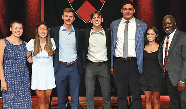 Attendees of the annual Gary Walters ’67 Princeton Varsity Club Awards Banquet 