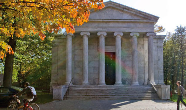 Whig Hall is one of three buildings whose renovation we marked this fall.