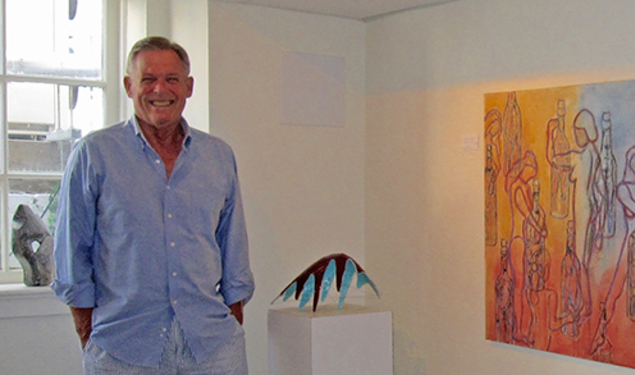 Patrick Ryan â68 at his Princeton art gallery, Gallery 353. (Jeanette Beebe â14)