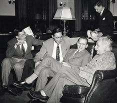 Student Hebrew Association speaks with Albert Einstein in 1947