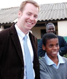 Oliver Barry ’05 in Zambia. 