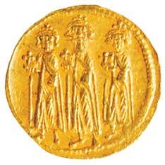 Photo of a Byzantine coin