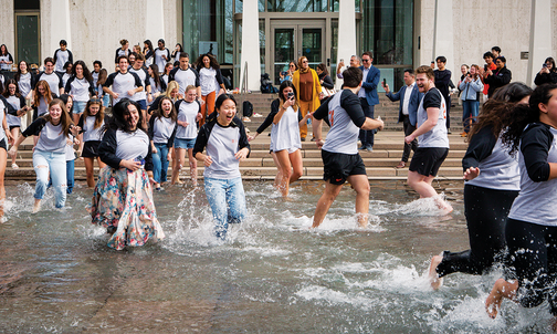 Campus Photo: Making a Splash
