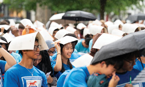 In a Summer Rainstorm, Opening Exercises Welcome Class of 2030