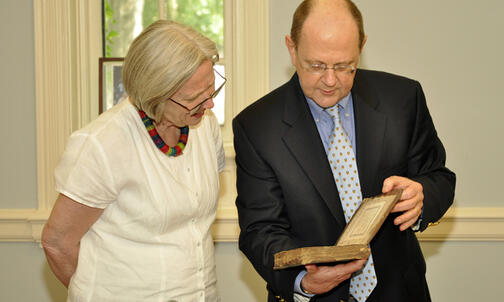 A rare book is given in honor of Shirley Tilghman