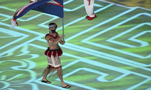 Feb. 8: Olympian Nathan Crumpton ’08 Makes Headlines at Opening Ceremonies